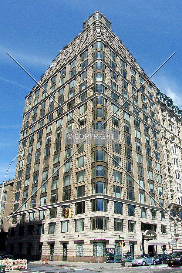 View from the southeast at 88th Street and Central Park West