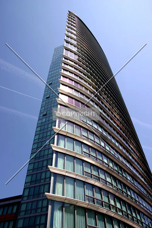 View up looking east