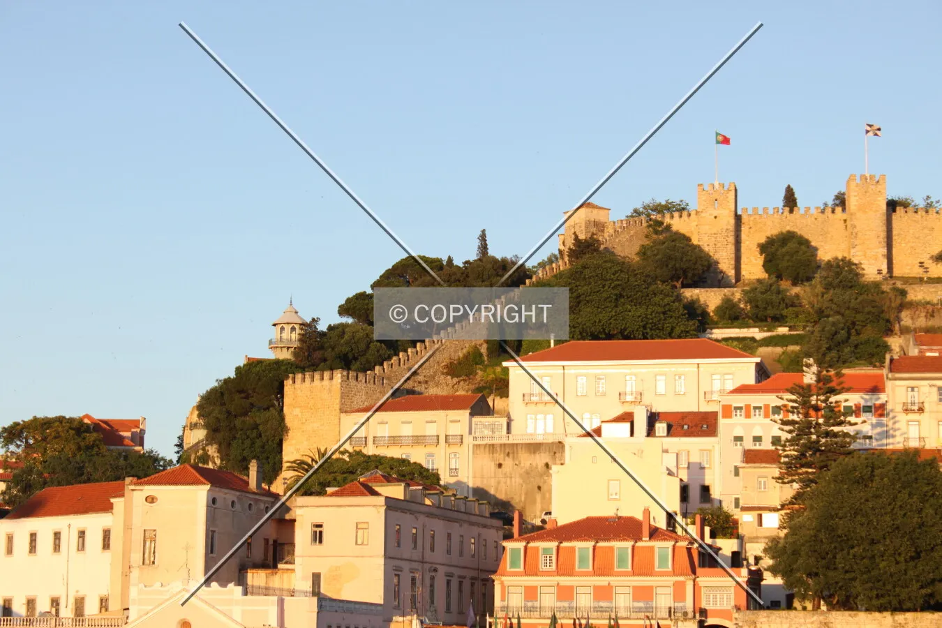 View from Hotel Mundial of one of the outer walls