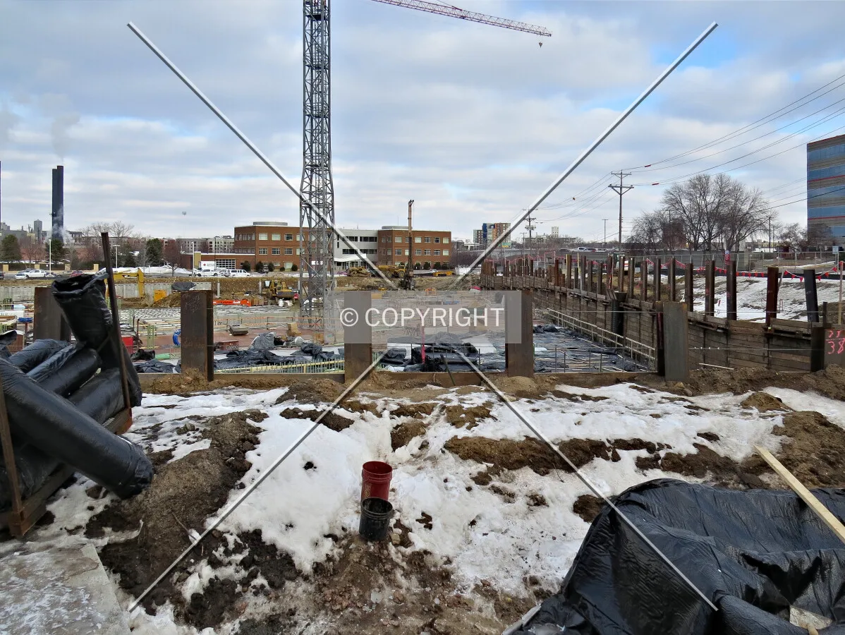 View to the north from 2nd Street South