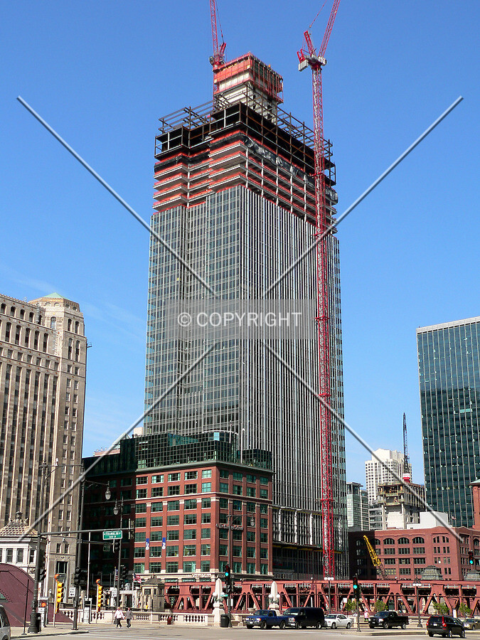 View to the northeast from Wacker Drive