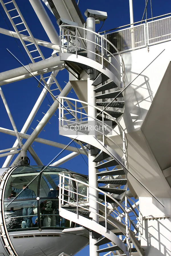 Access stairway on the south side