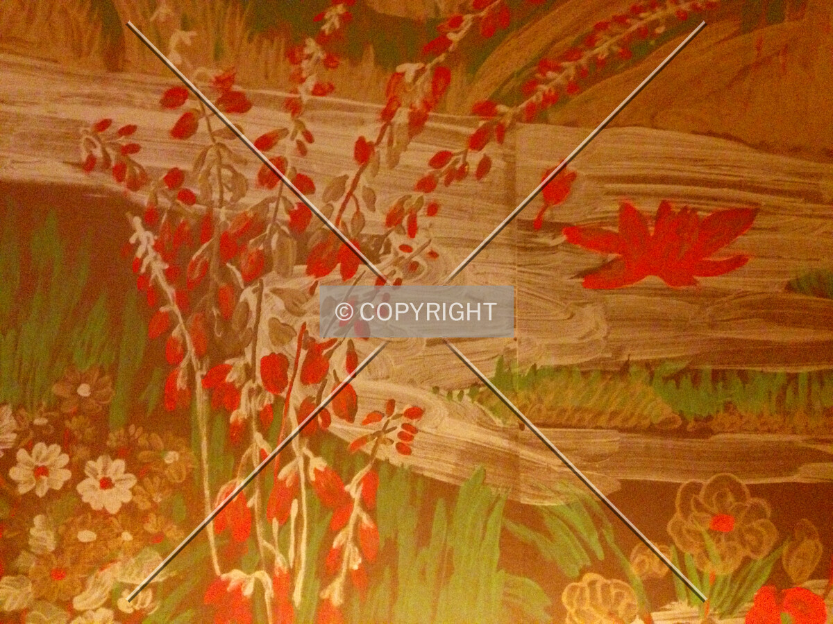 Wall mural detail in the lobby