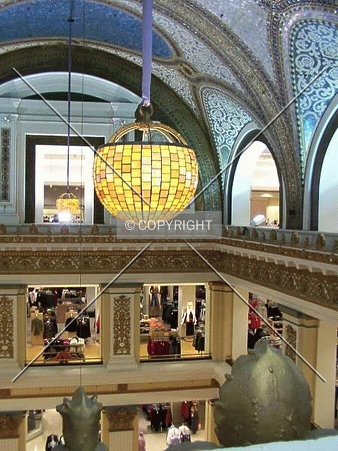 Under the Tiffany mosaic