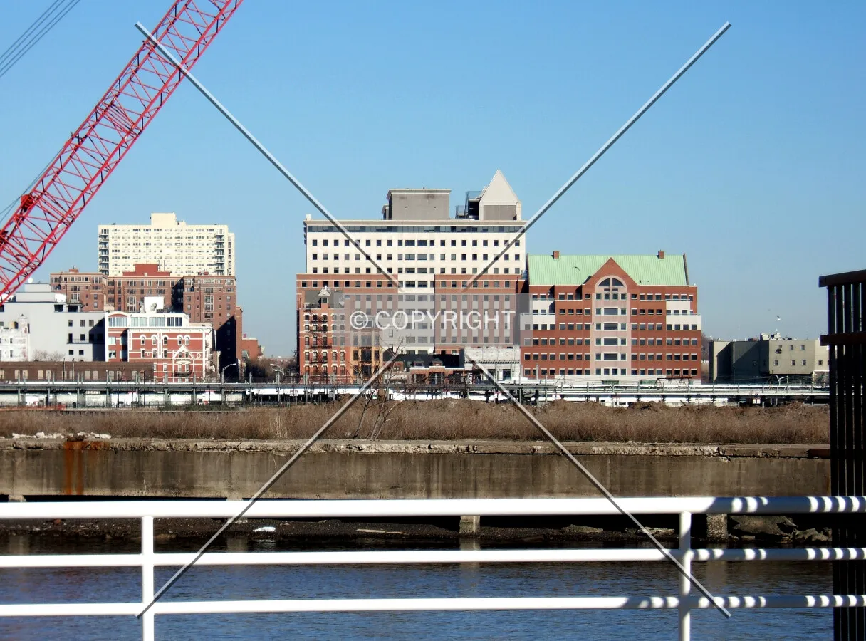 View from the southwest along River Street