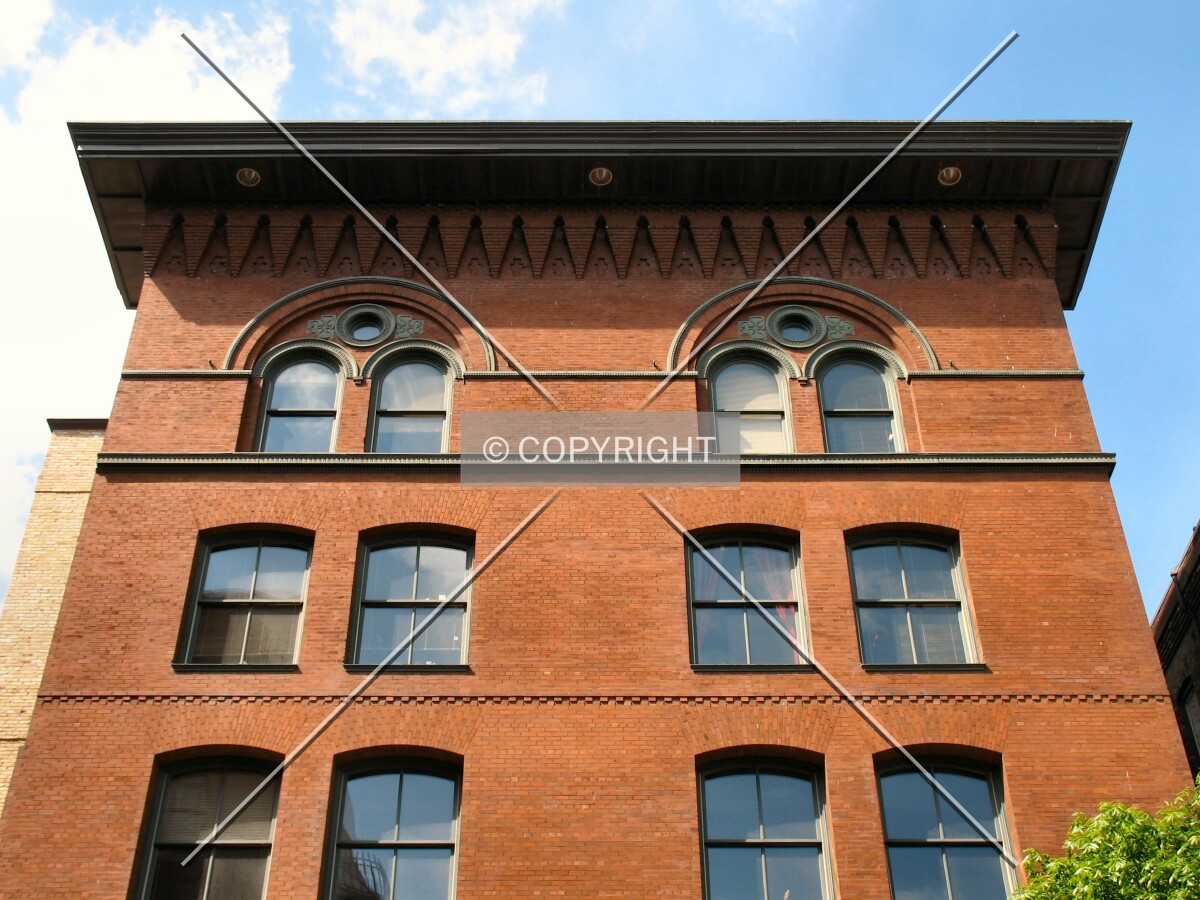Looking up from Wacouta Street