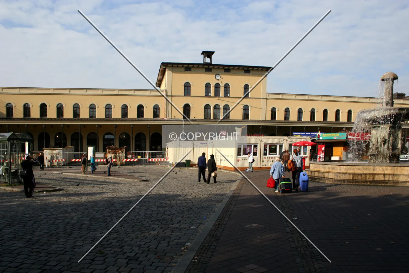 View from the east
