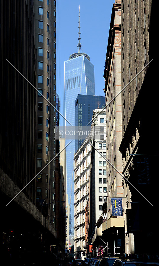 View from the southeast on John Street