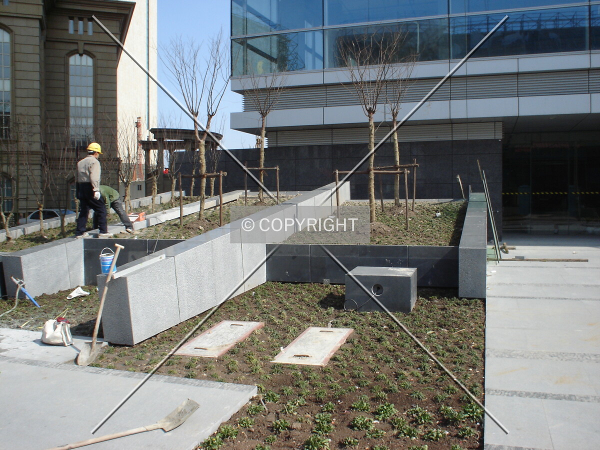 Landscape works take place