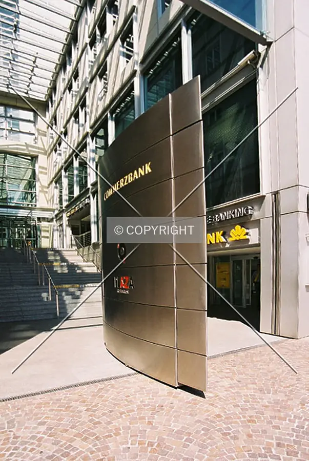 Company sign at building entrance (Kaiserplatz)