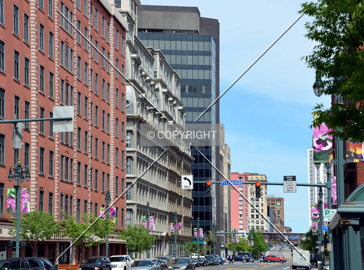 West Main Street from the west
