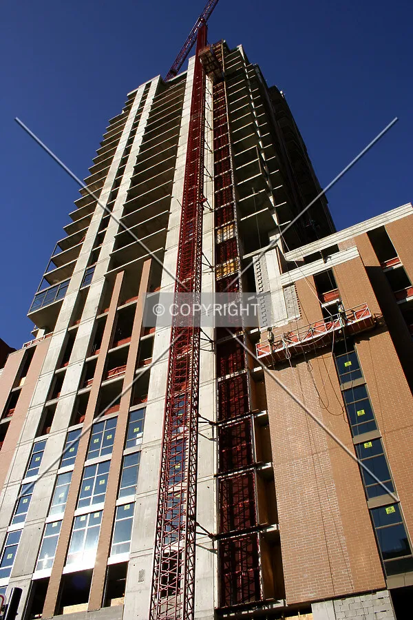 Looking up from the southeast