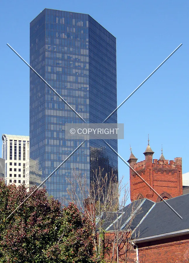 Looking northwest from East Third Street