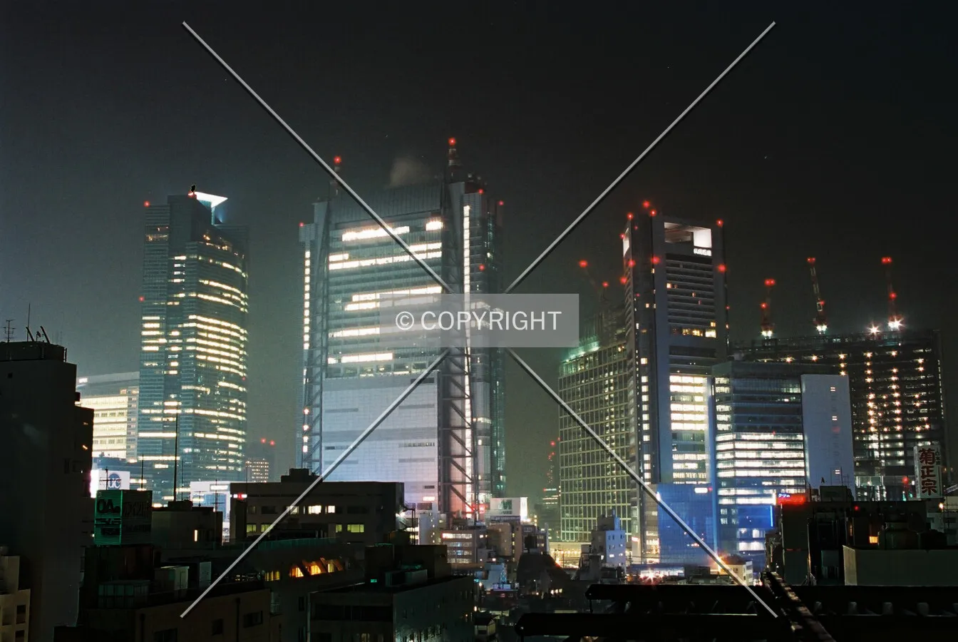 Evening view with neighbourhood