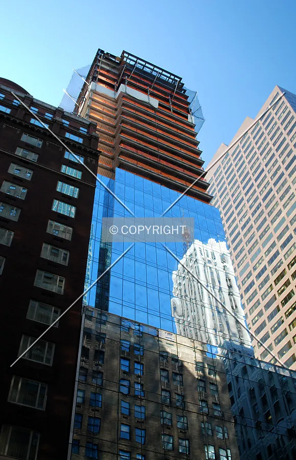 Looking up from the south