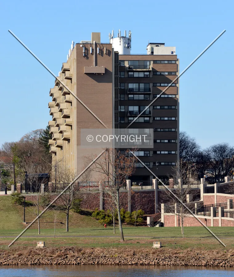 View from the northeast across the Raritan River