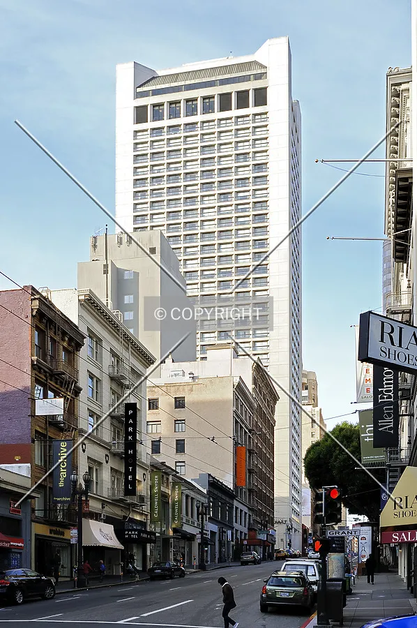The Grand Hyatt Hotel in San Francisco, California. Close to the city downtown and the Union Square zone.