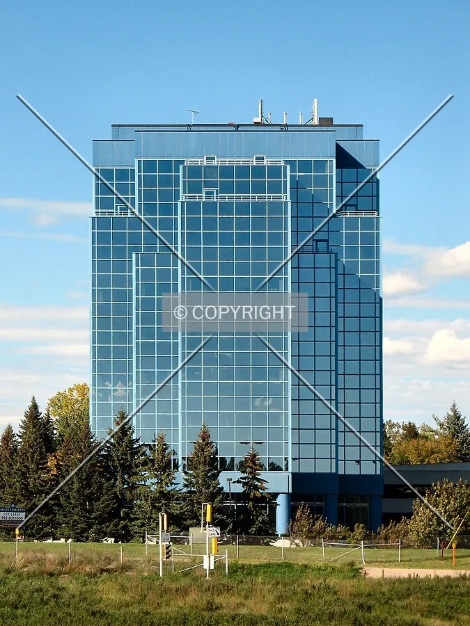 Full south elevation from across Interstate 494