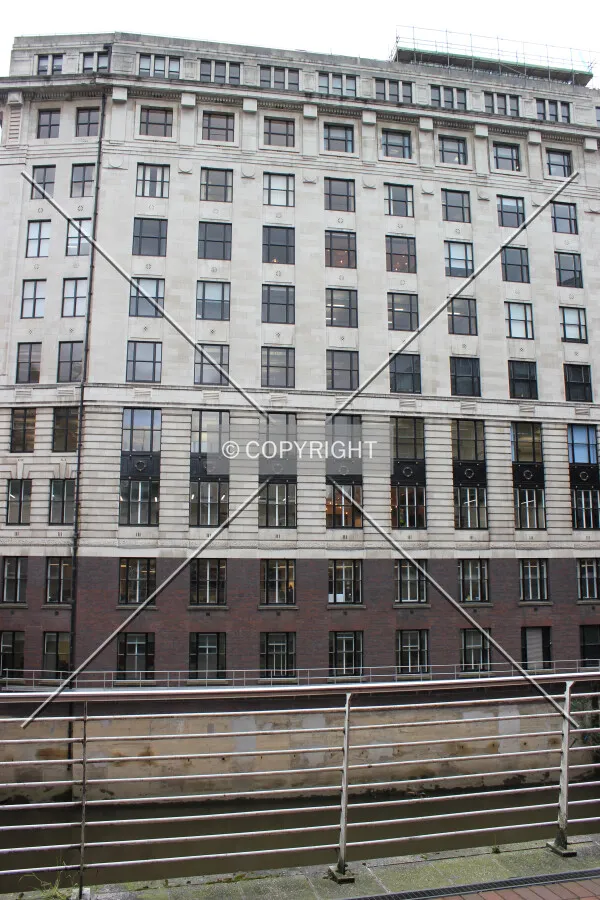 Northwest view from Irwell river bank.