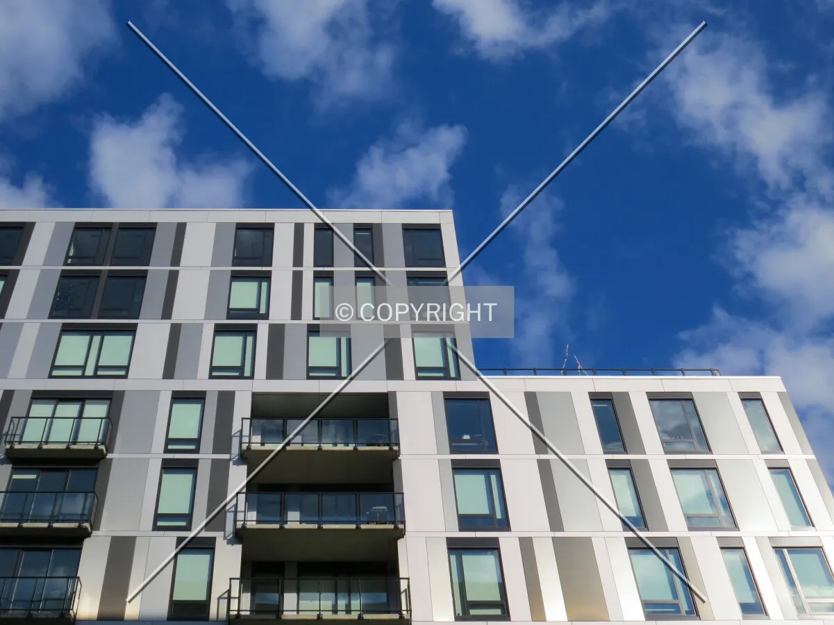 Looking up from across 10th Avenue South