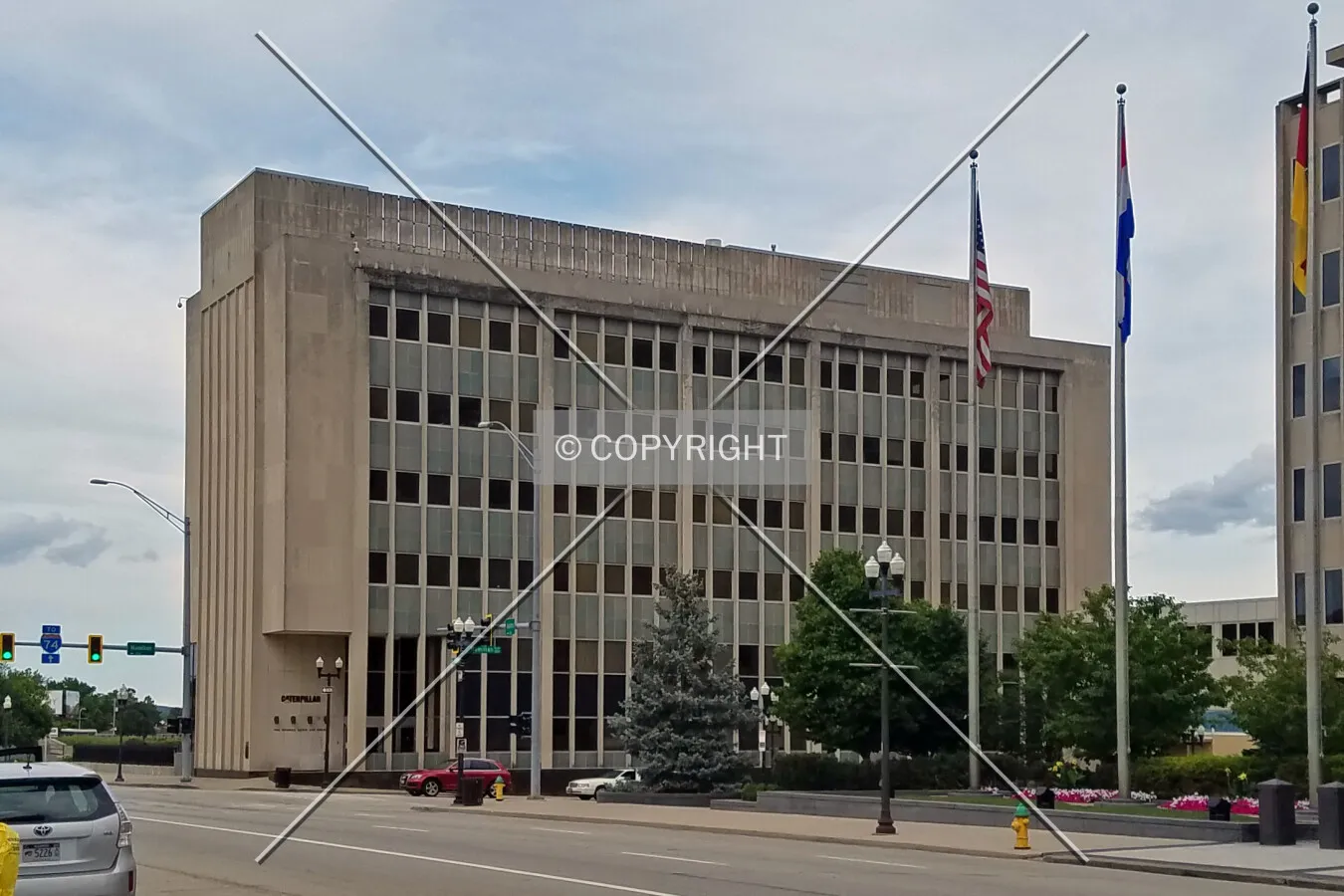 View from the northwest; August 5, 2017