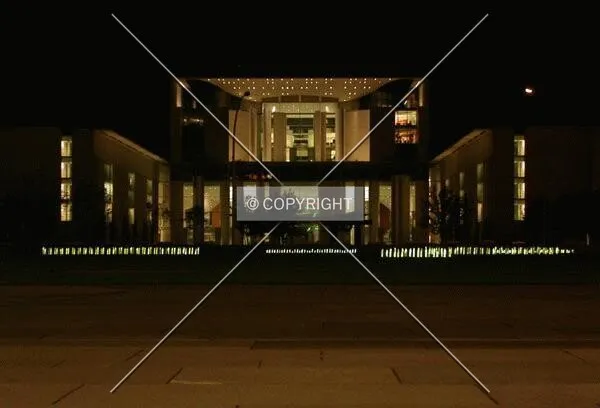 Goverment building at night