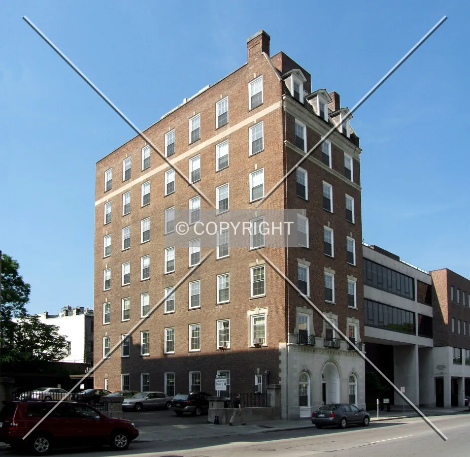 View from the northeast across Seneca Street