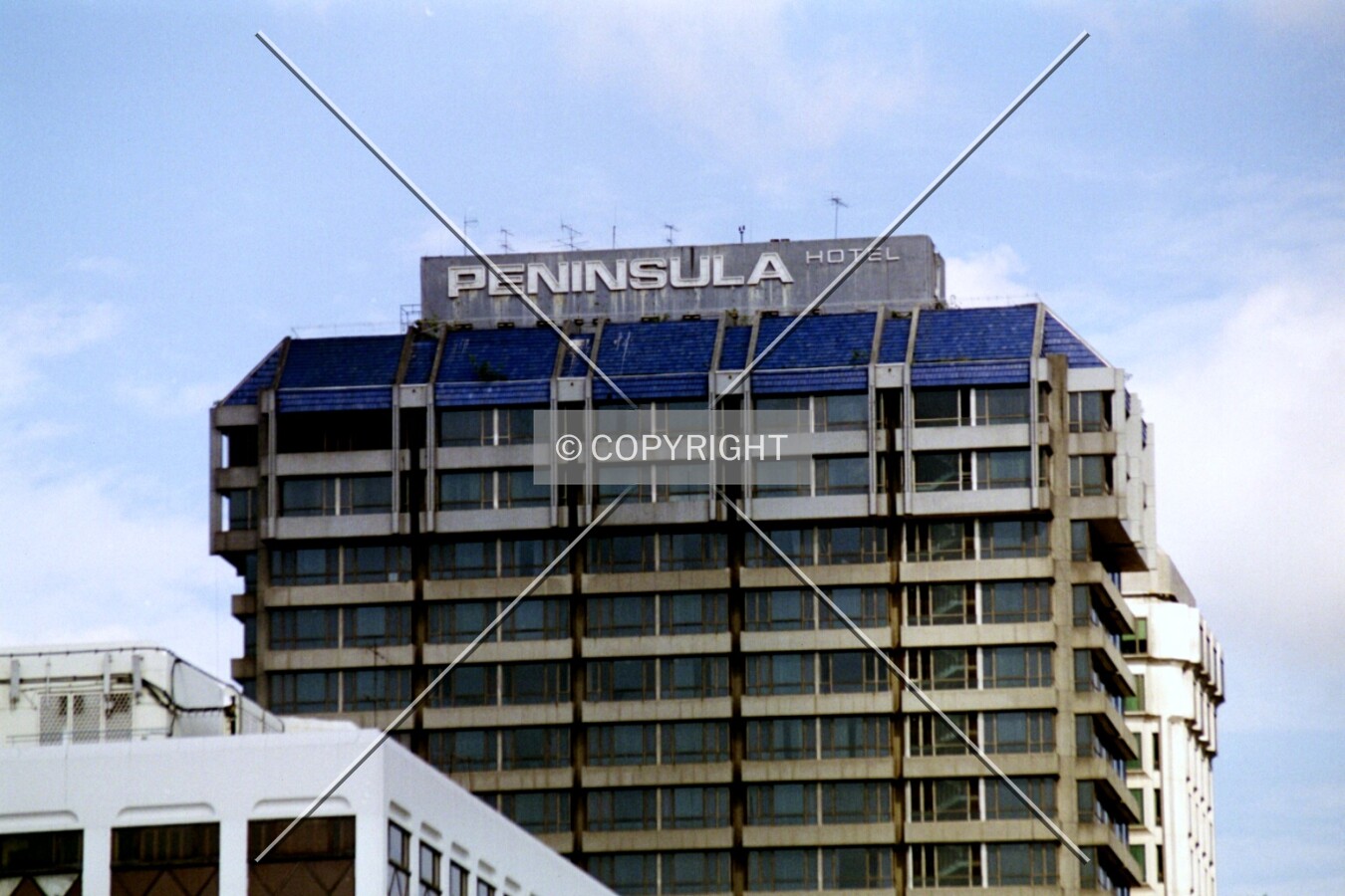Top of the building in detail