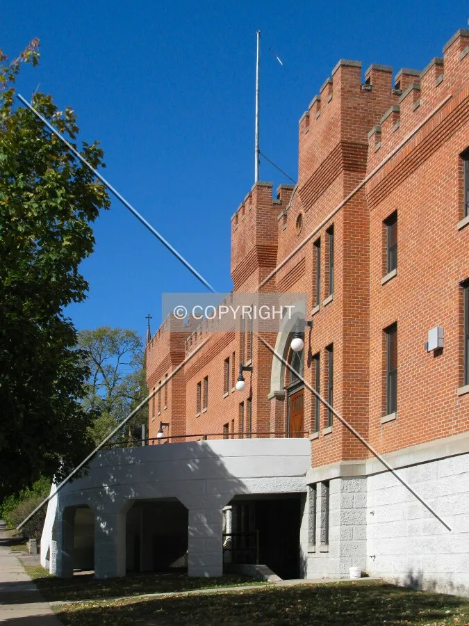 View to the southwest along 2nd Street North