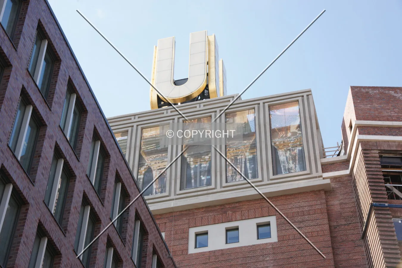 The "U" on top of the U-Tower in Dortmund