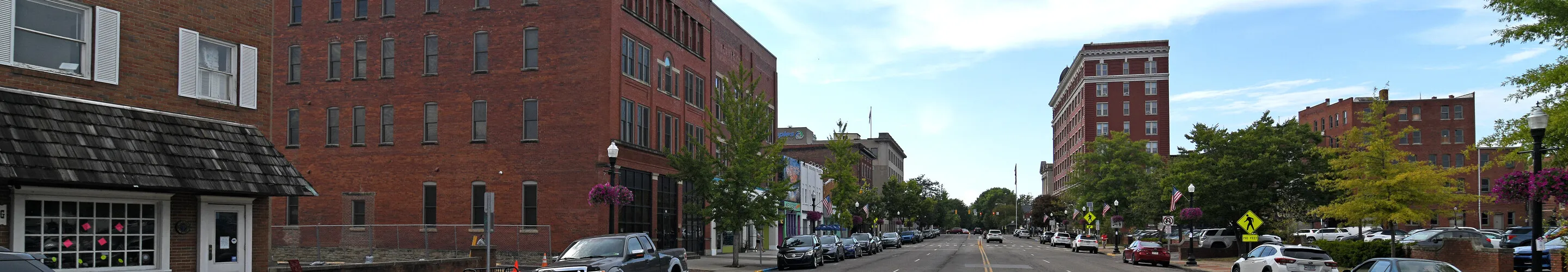 Downtown from the southeast on 2nd Street