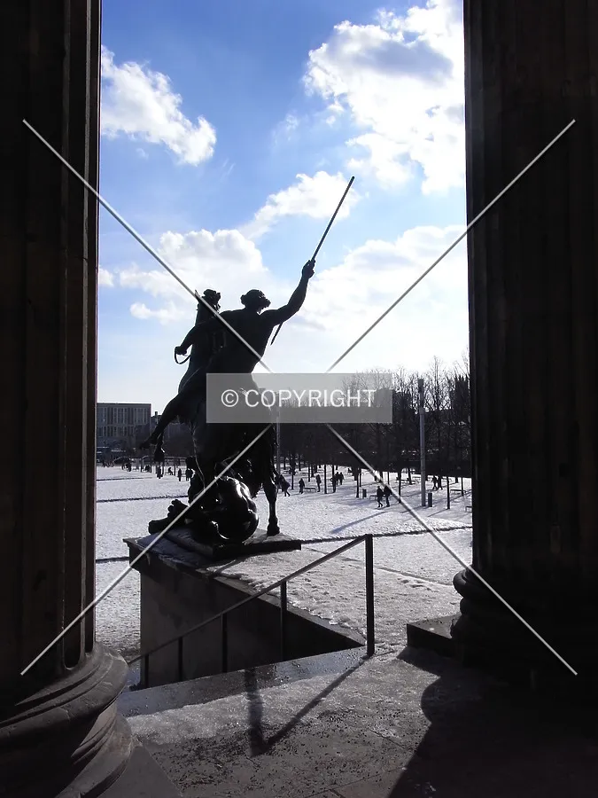 Sculpture in front of Altes Museum