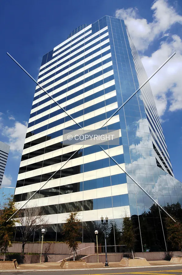 Looking up from the south
