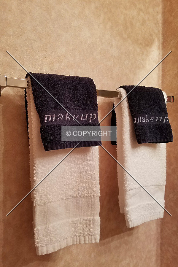Hand towels and make-up towels in room 304; October 20, 2016