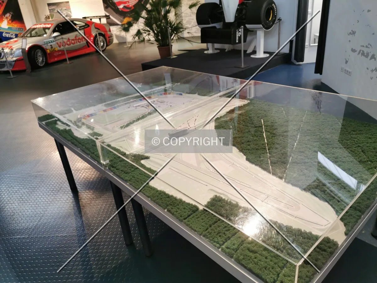 Model of Hockenheimring in the Motor Sport Museum