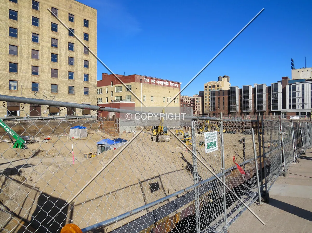 View to the northwest from Chicago Avenue