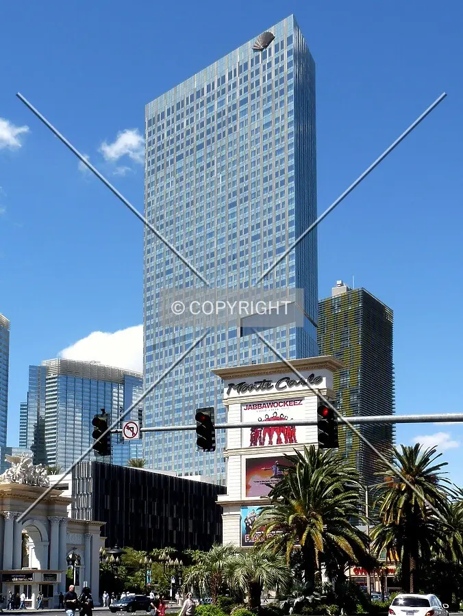 View from across The Strip
