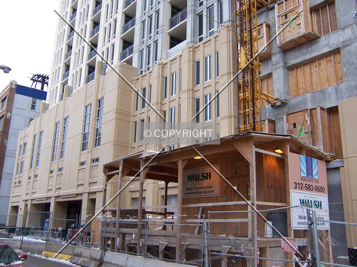 View of the base along 13th Street