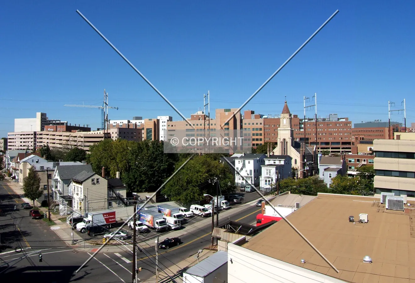 View from the southeast