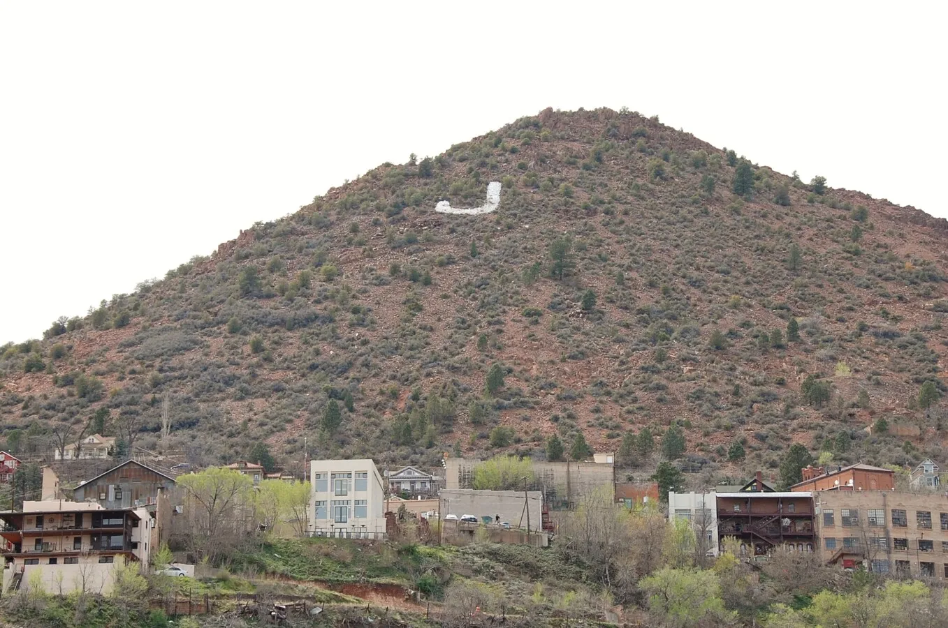 Letter "J" on the hill