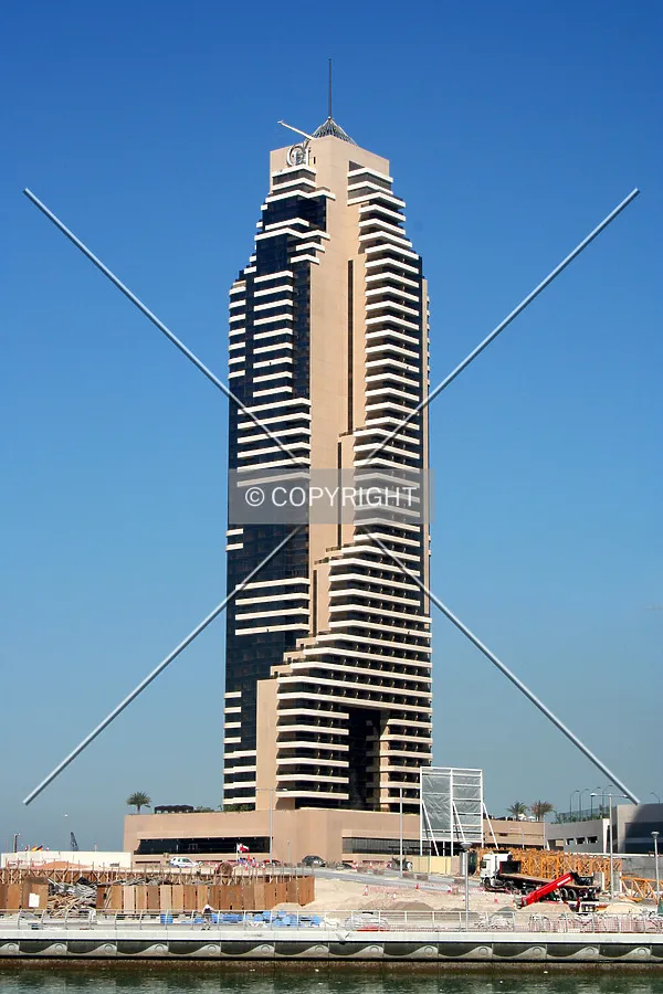 View from across the marina