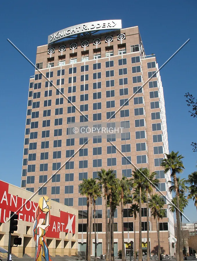 Westside facade, with partial view of the San Jose Museum of Art