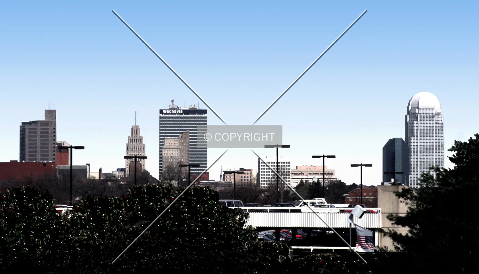 Downtown from the west