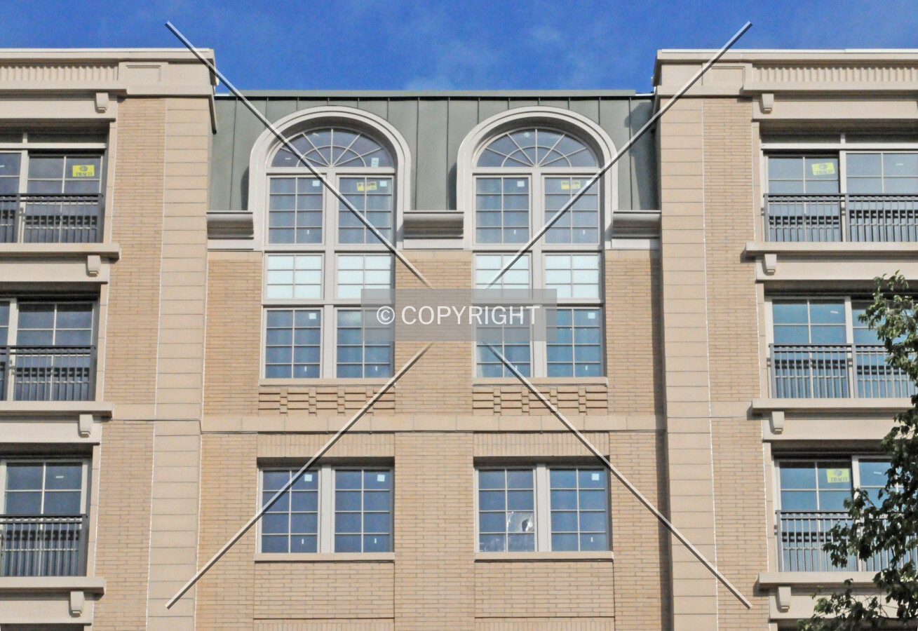 Upper floors along Hinman Avenue