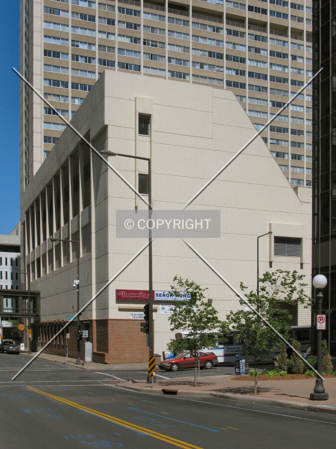 View to the east along East 4th Street