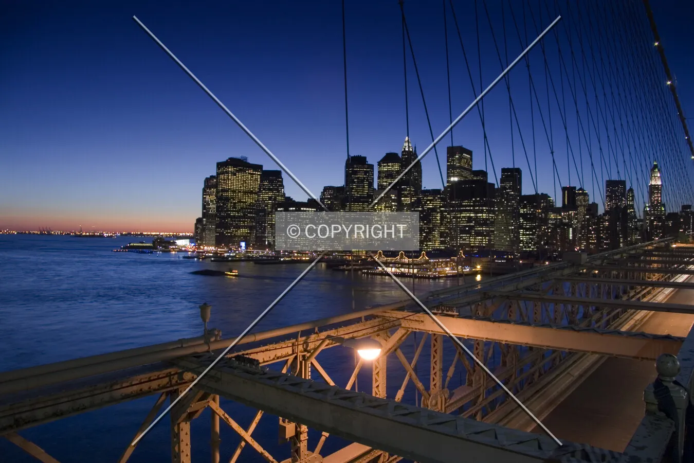 Downtown Manhattan from the Brooklyn Bridge