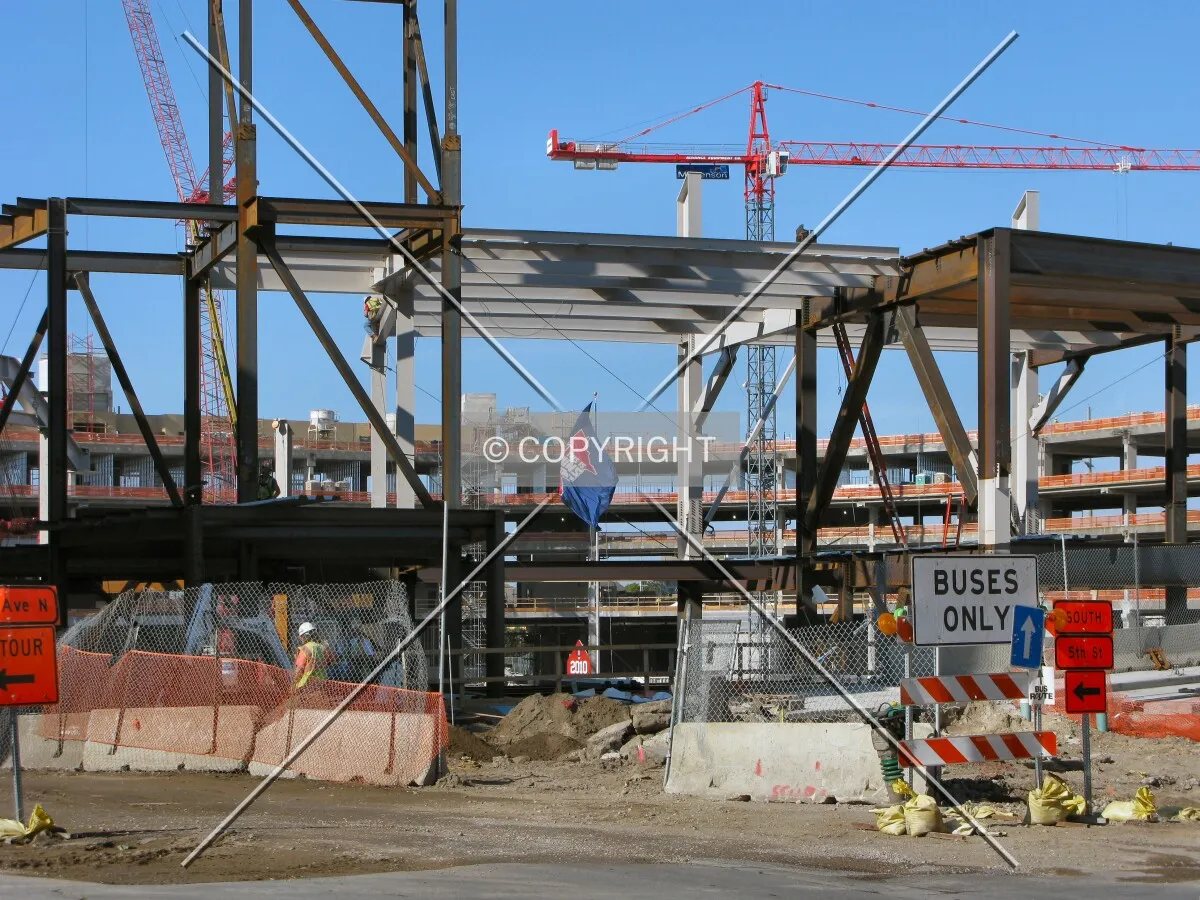 View to the west from 5th Street/3rd Avenue North