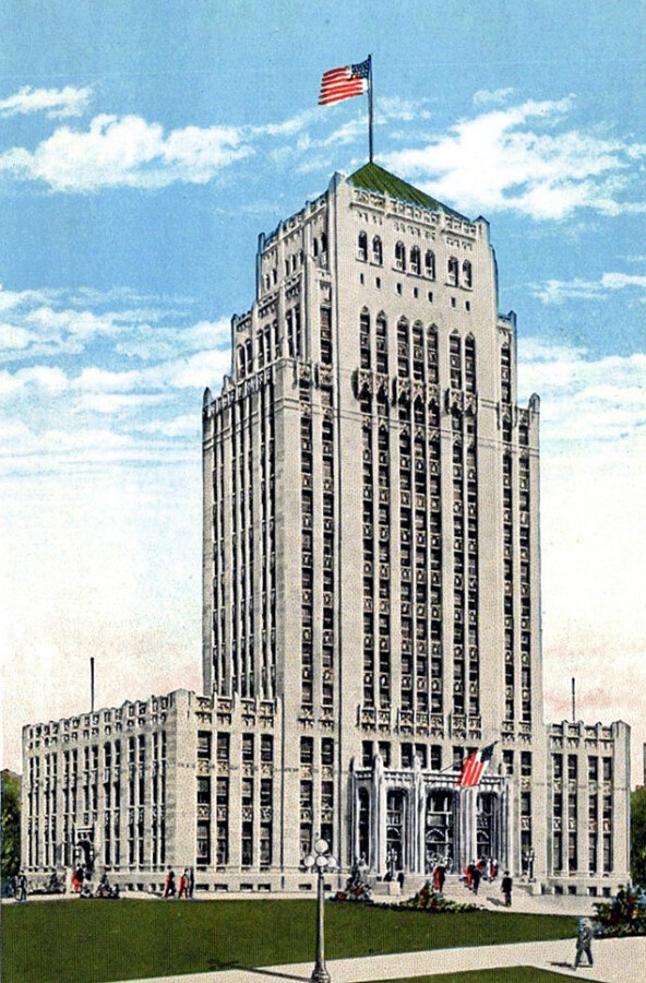 Vintage view from the northeast