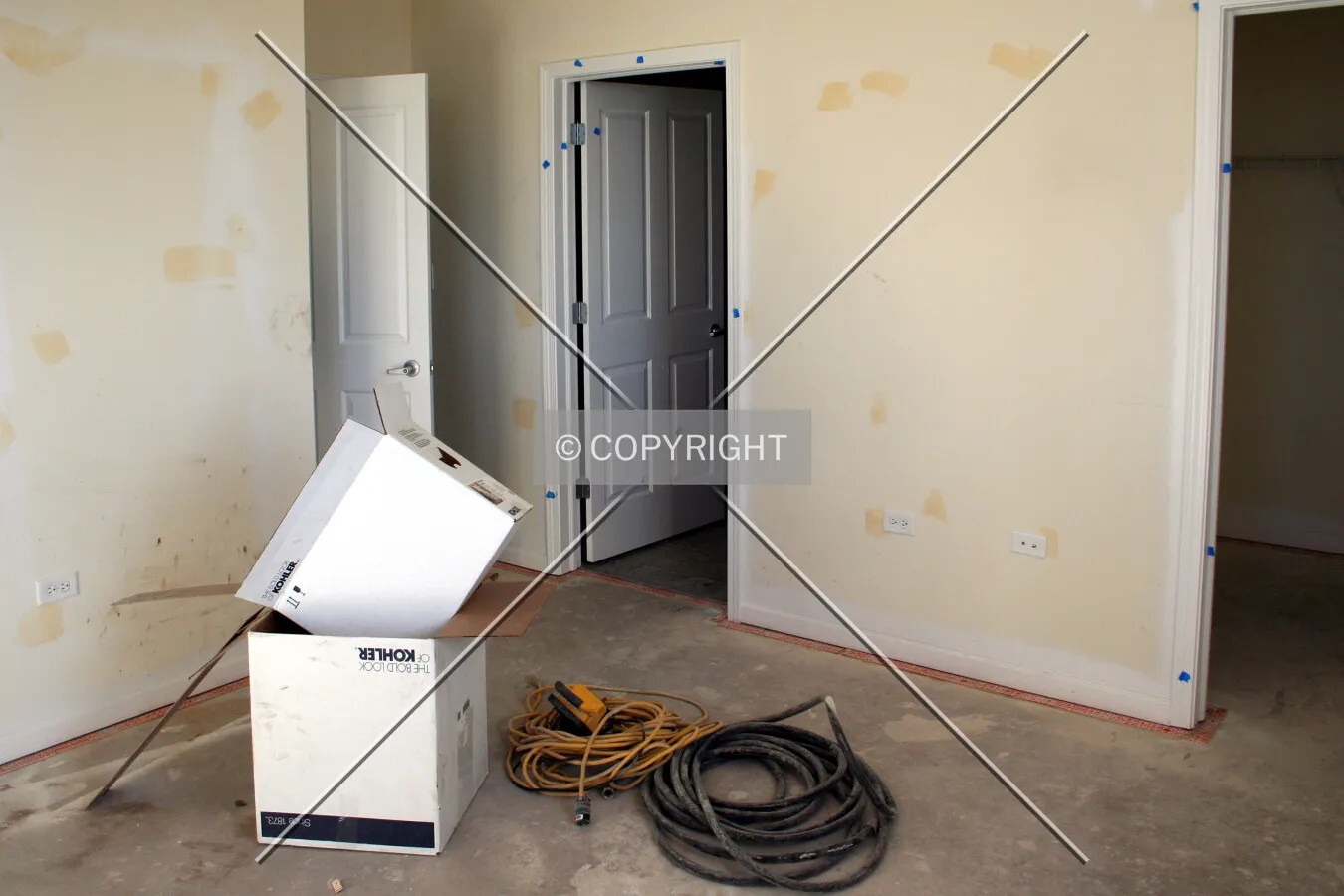 Inside the unit at the northwest corner of the 12th floor