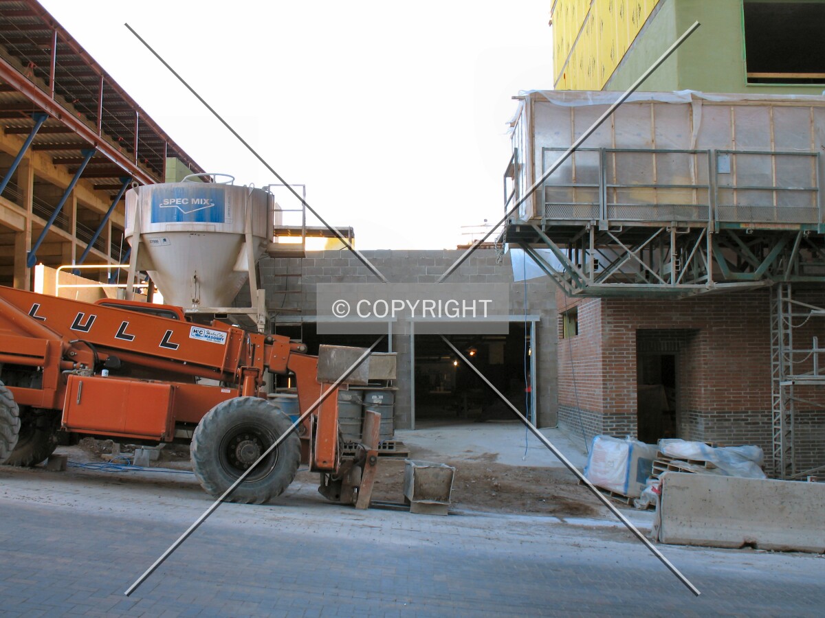 Future resident parking entrance, from across North 3rd Avenue East